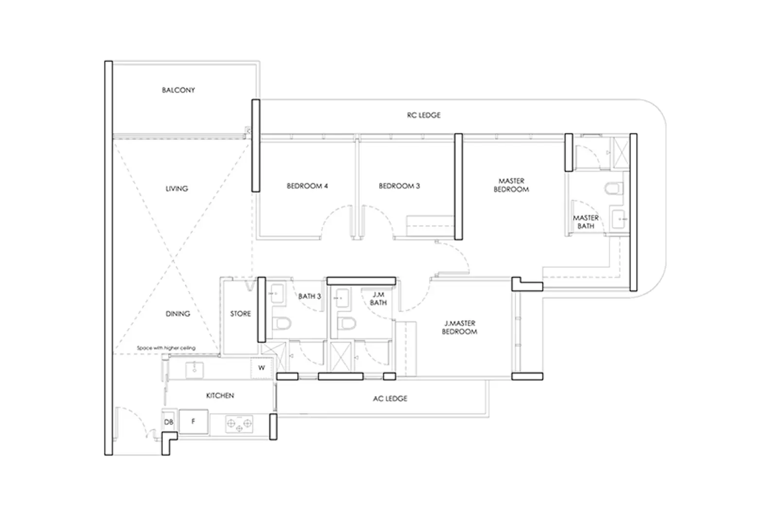 The Island Residence 5 Bedroom Floor Plan - District 4 New Launch Layout