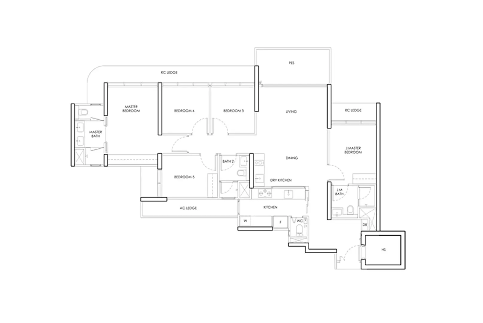 The Island Residence Penthouse Floor Plan - Exclusive Private Island Home Singapore