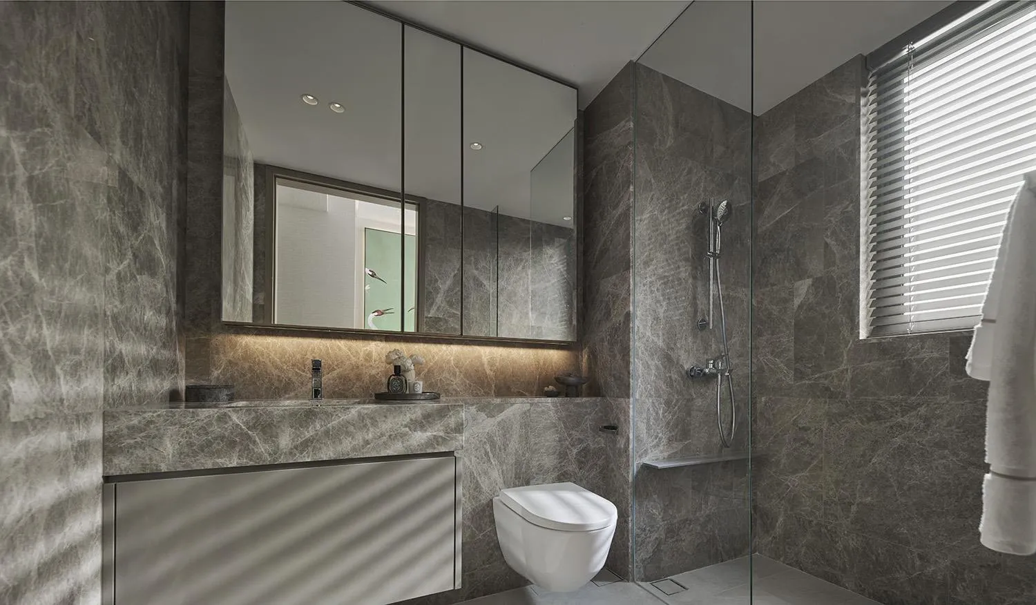 Example bathroom of a 2,368 sq ft five-bedroom home, for illustration only