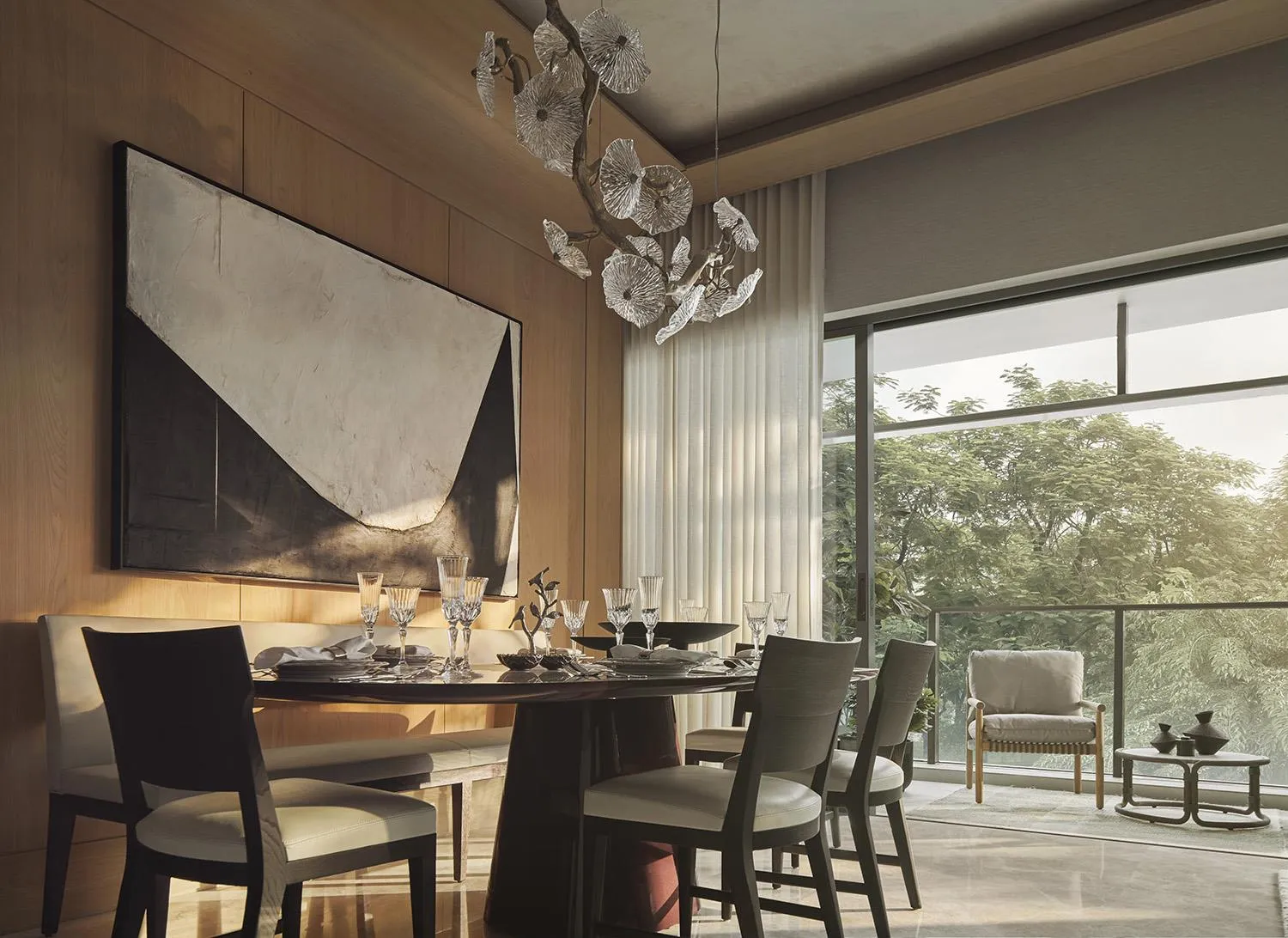 Example dining of a 2,368 sq ft five-bedroom home, for illustration only