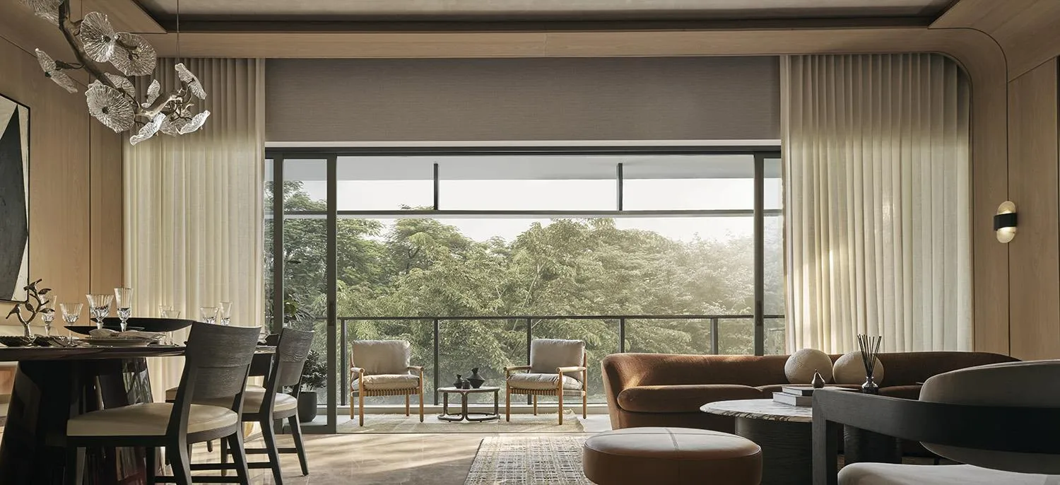 Example living and dining of a 2,368 sq ft five-bedroom home, for illustration only