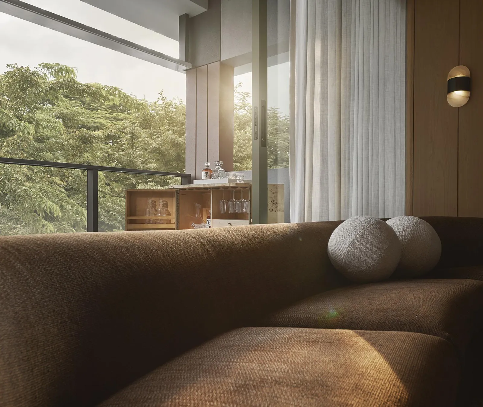 Example living room of a 2,368 sq ft five-bedroom home, for illustration only