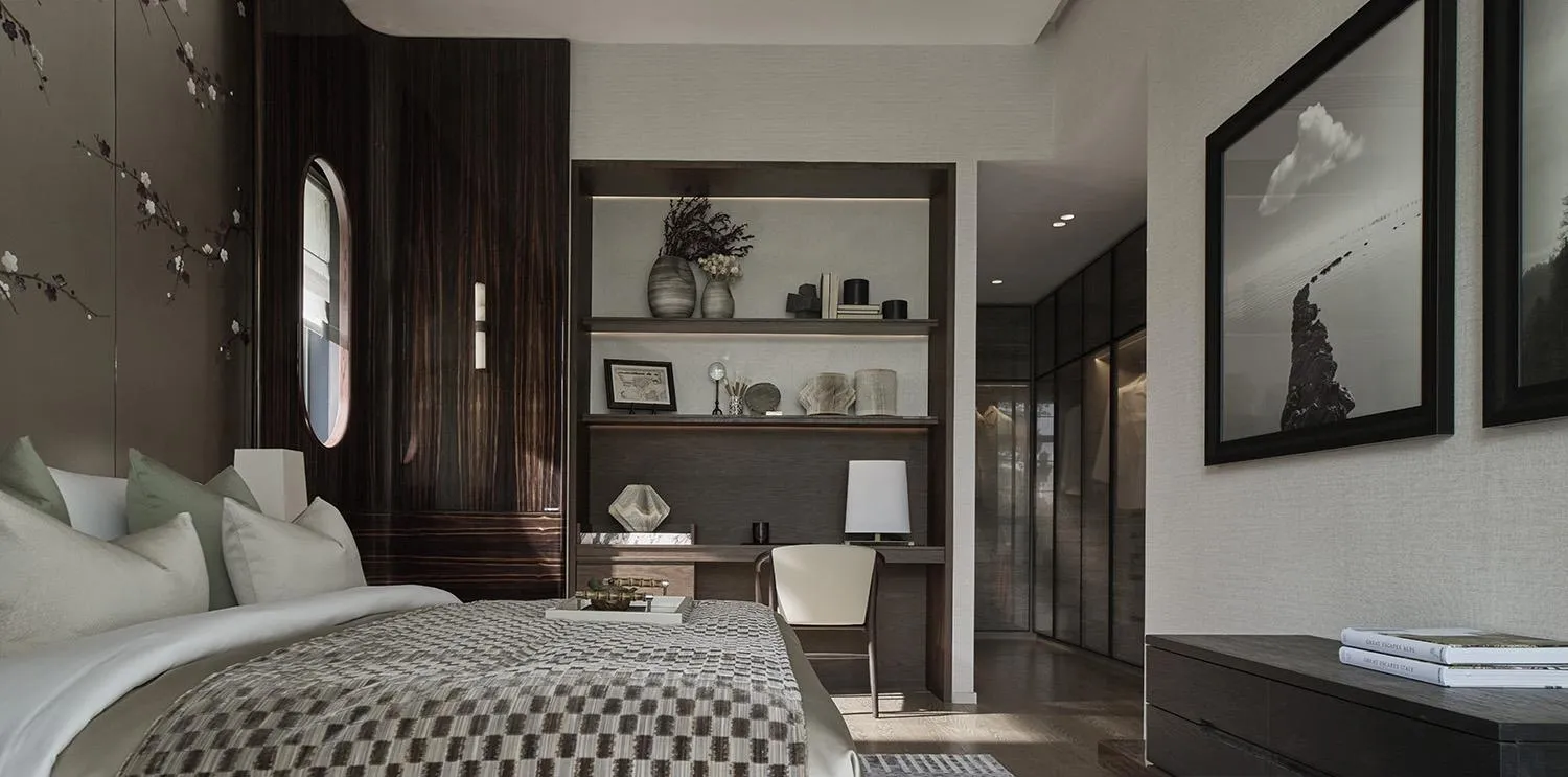 Example master bedroom of a 2,368 sq ft five-bedroom home, for illustration only