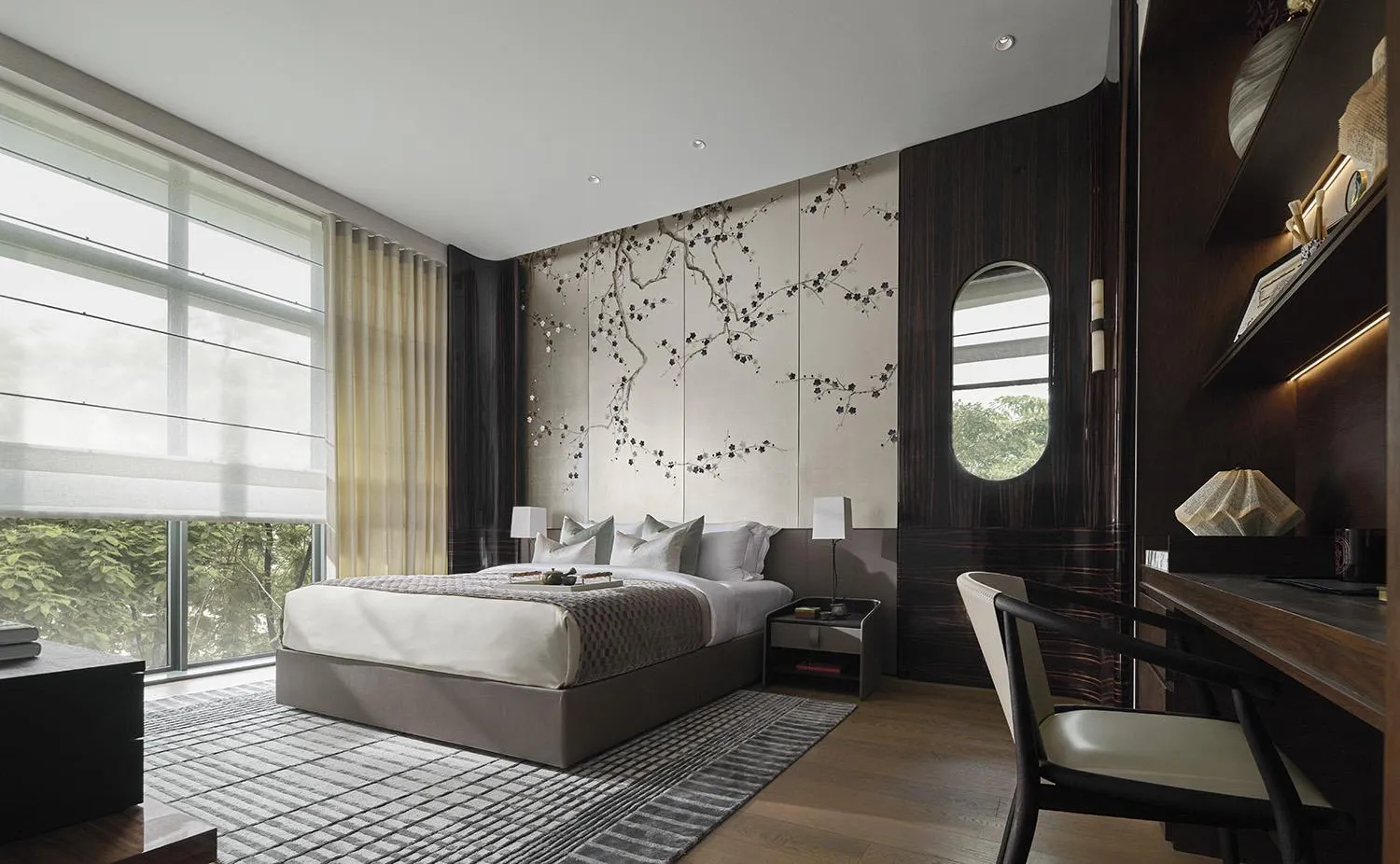Example master bedroom of a 2,368 sq ft five-bedroom home, for illustration only